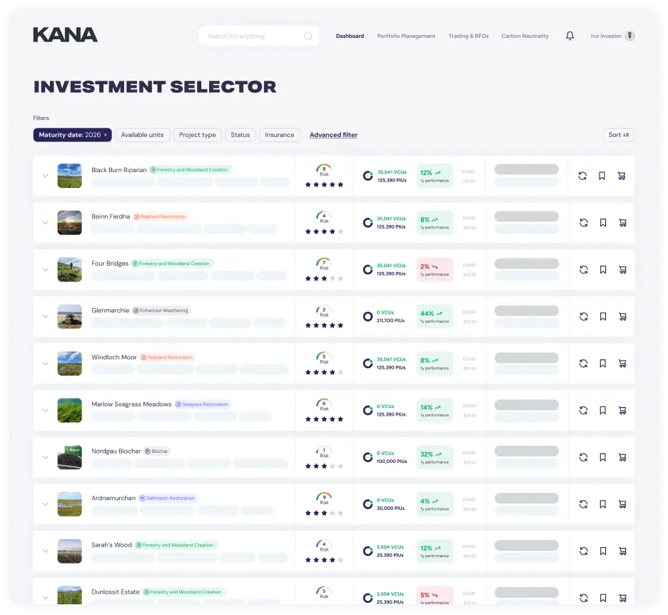 Seed investment selector